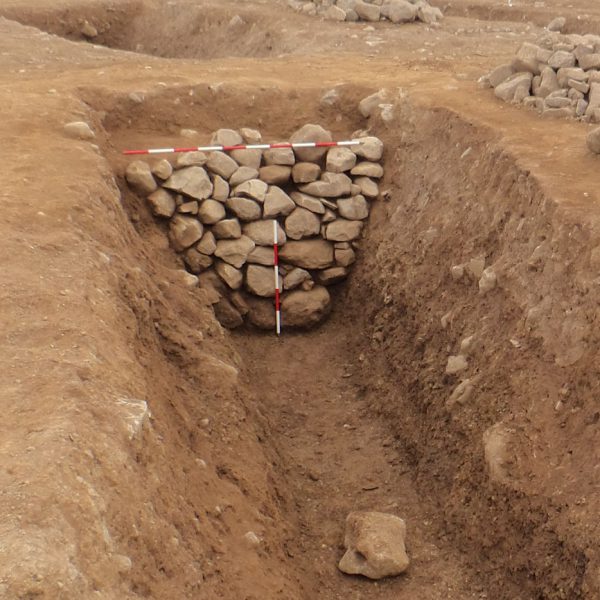 STONE-LINED CAUSWAY INTO ENCLOSURE
